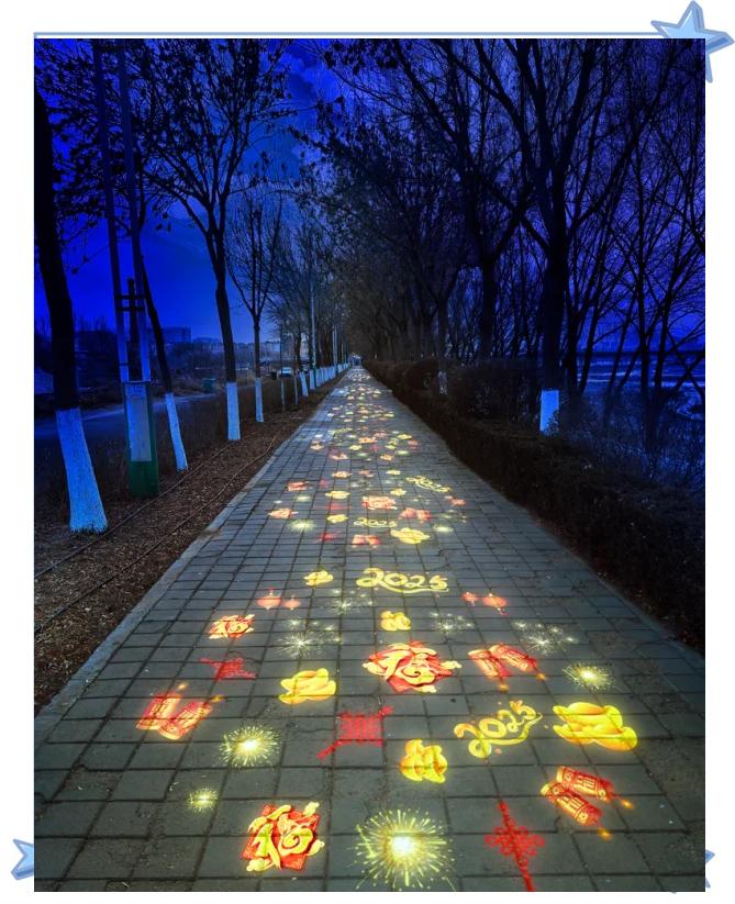 赤峰夜景亮化投影燈，新年氛圍感滿滿！